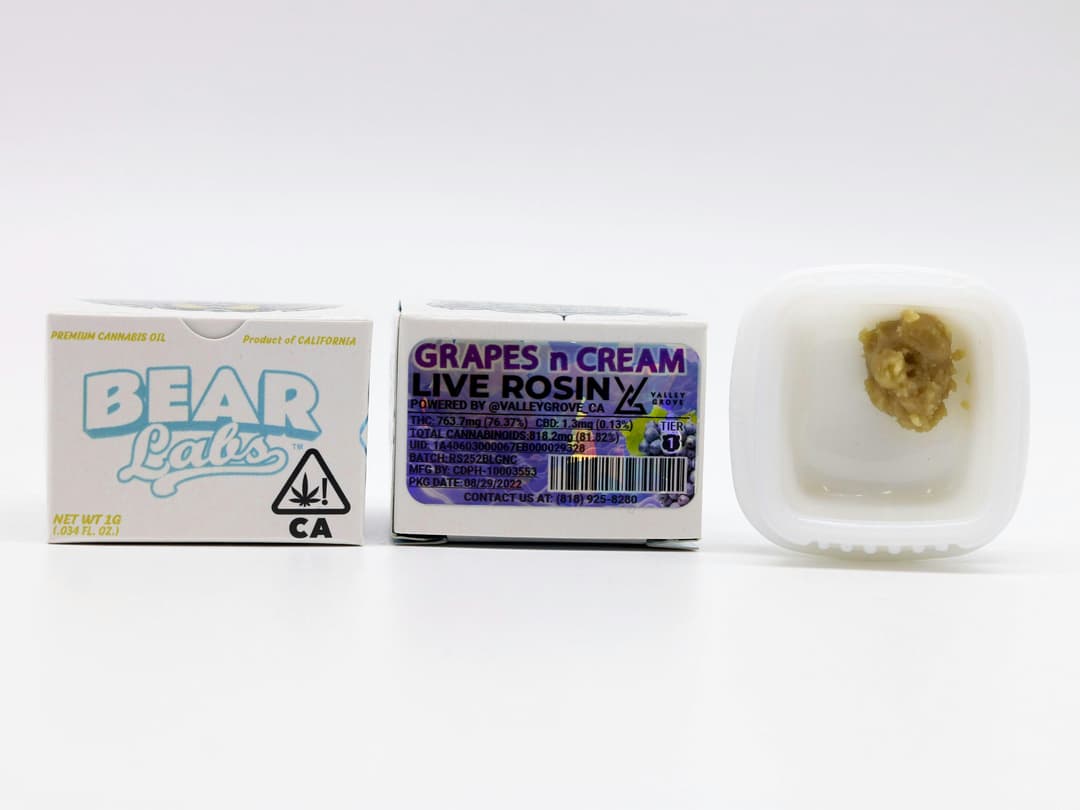 Grapes N Cream T1 Live Rosin - 1g