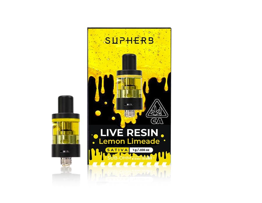Supherb - Lemon Limeade Sativa Live Resin Cartridge 1g