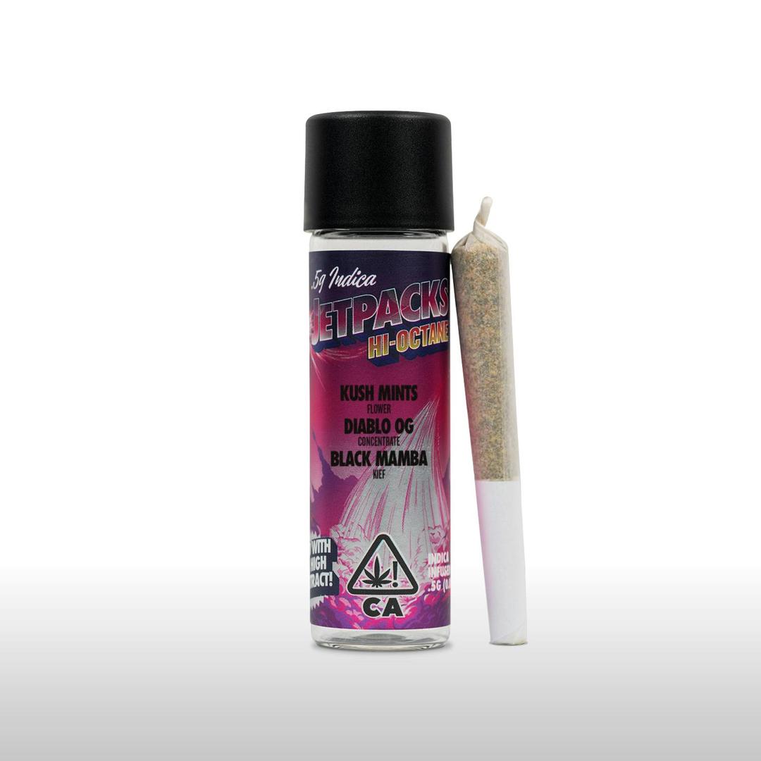 Kush Mints / Diablo OG / Black Mamba Hi-Octane (0.5G Infused Pre-Roll)