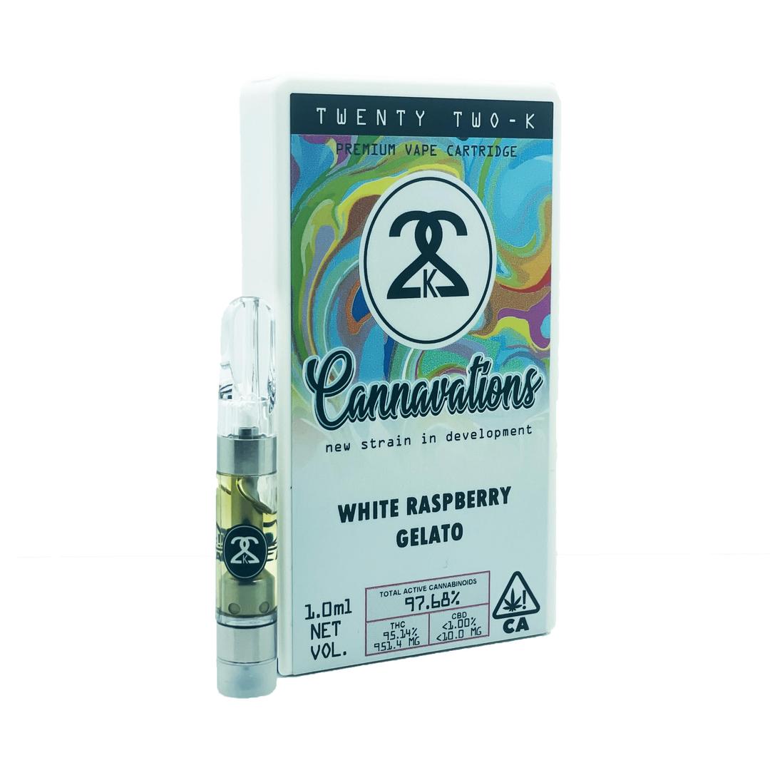 22K - Cannavations - White Raspberry Gelato - Cartridge 1.0ml