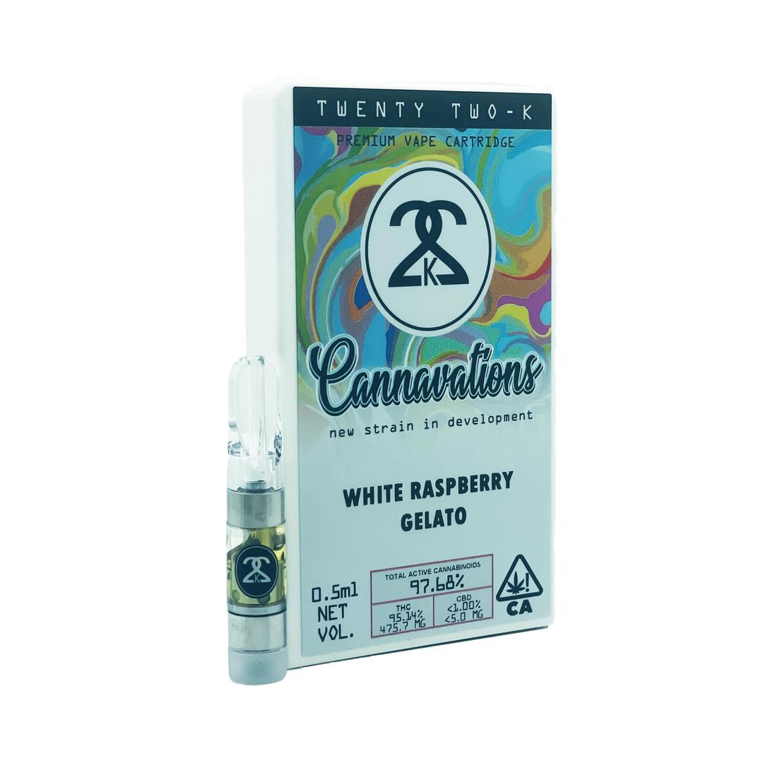 22K - Cannavations - White Raspberry Gelato - Cartridge 0.5ml