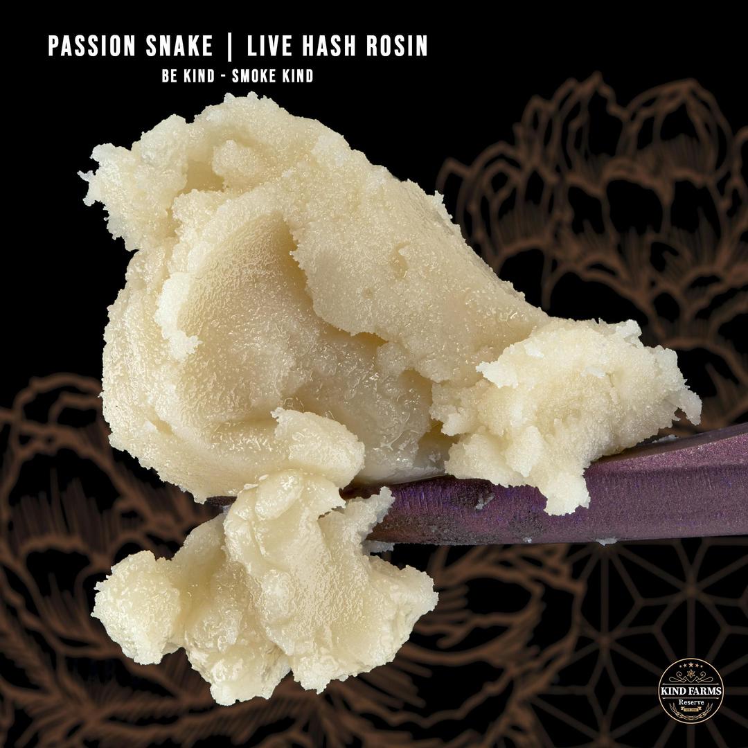 Passion Snake Live Hash Rosin - Kind Farms Reserve