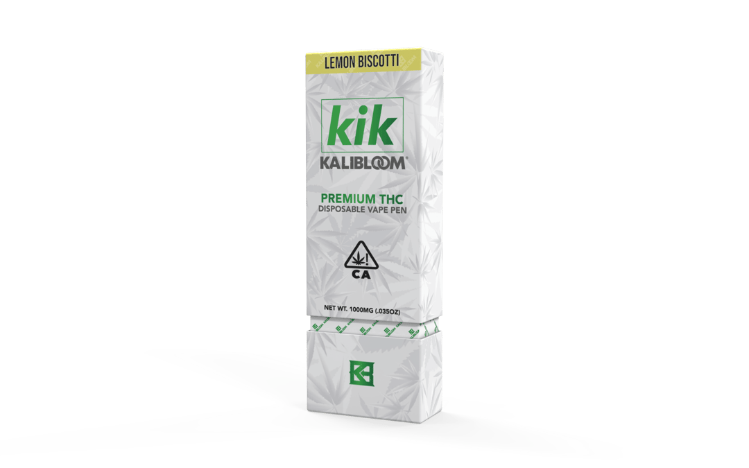 Kik 1G Disposable Vape: Lemon Biscotti