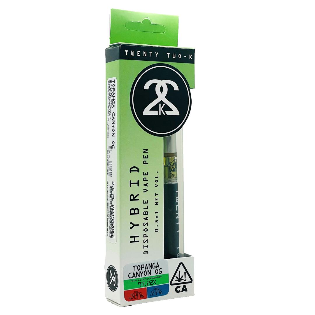 22K - Topanga Canyon OG - Disposable - 0.5ml