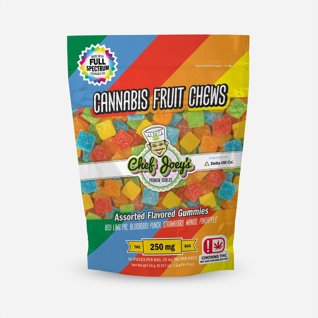 250mg Fruit Chews | Assorted Flavors - 10pcs