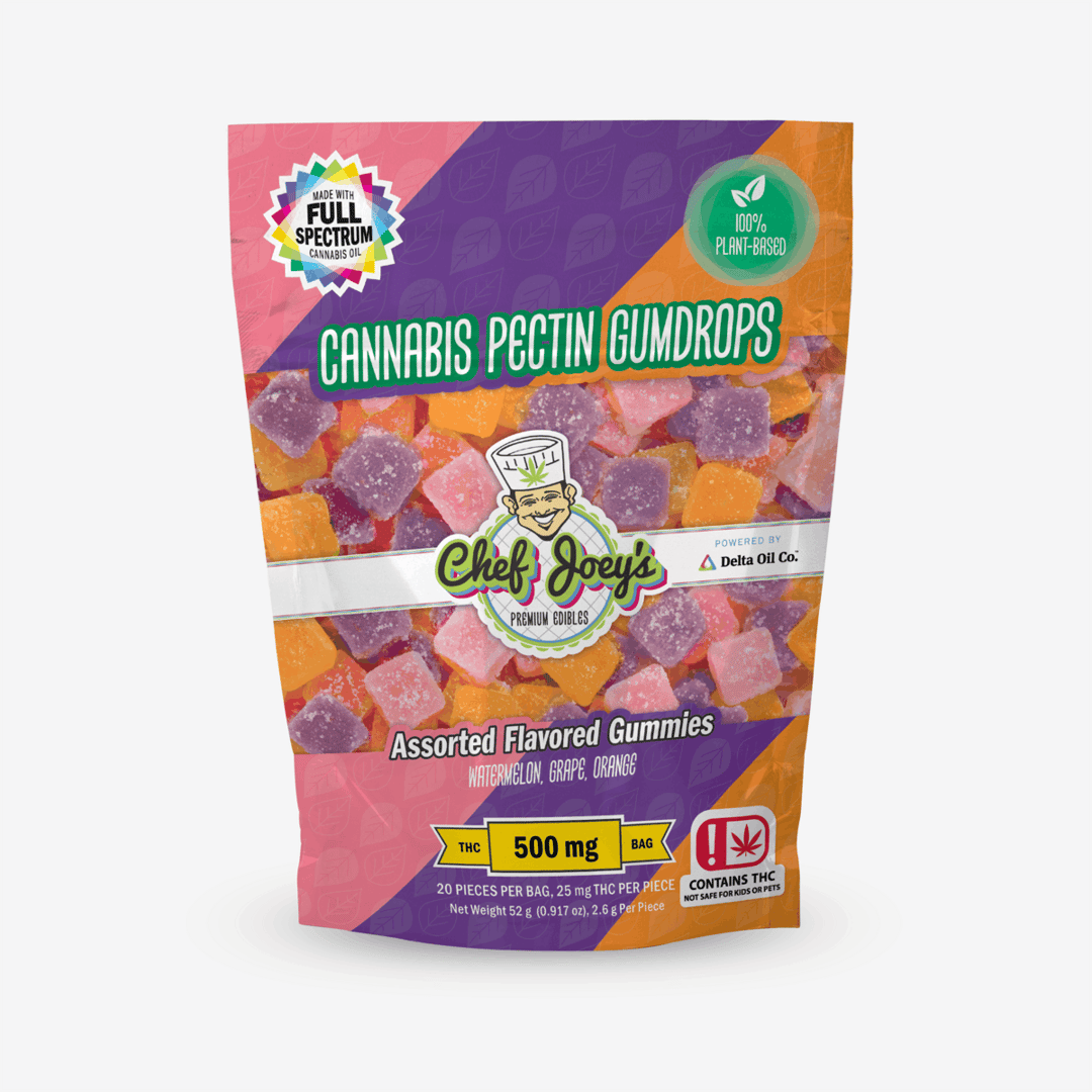 500mg Pectin Gumdrops | Assorted Flavors - 20pcs