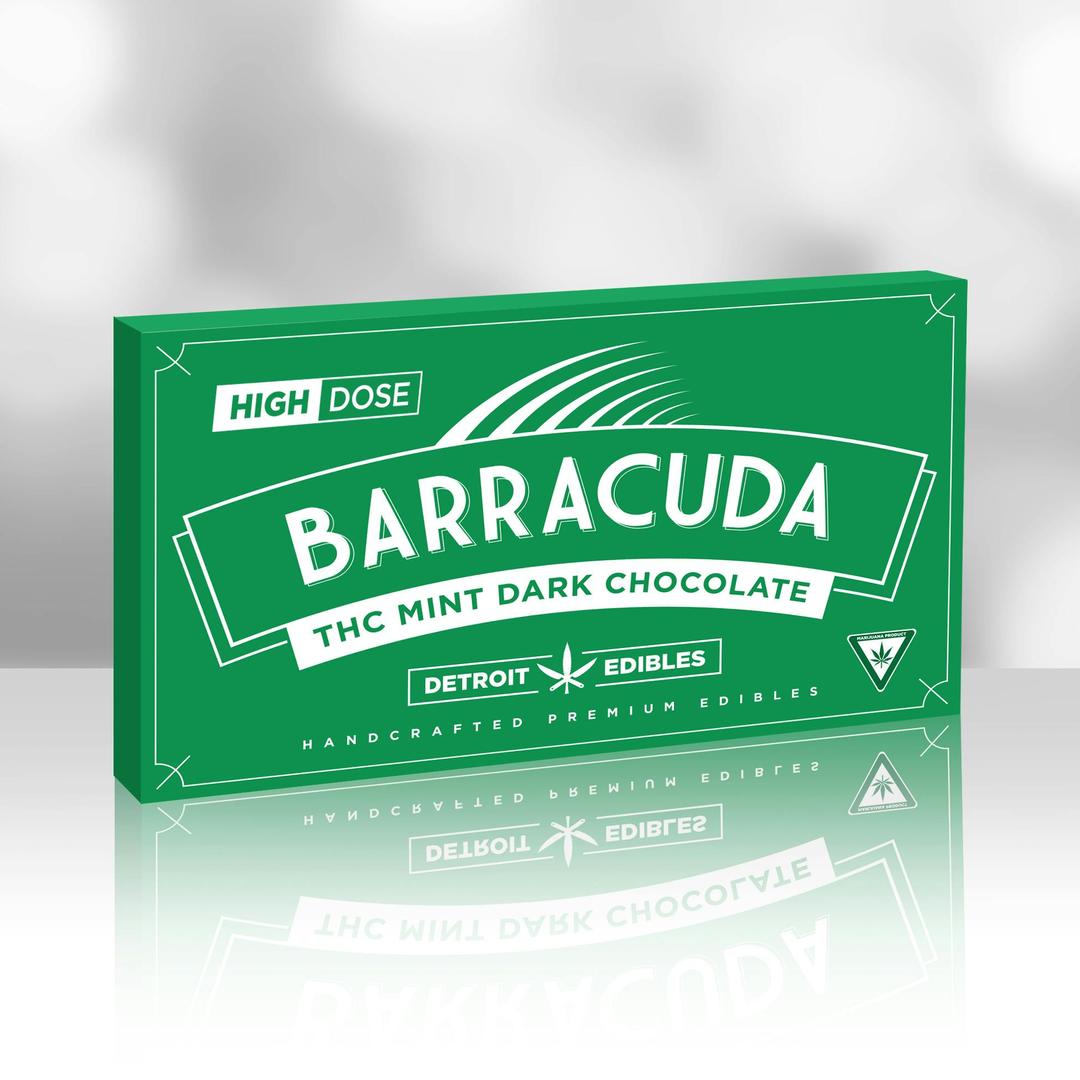 Barracuda Bar, Mint Dark Chocolate - High Dose