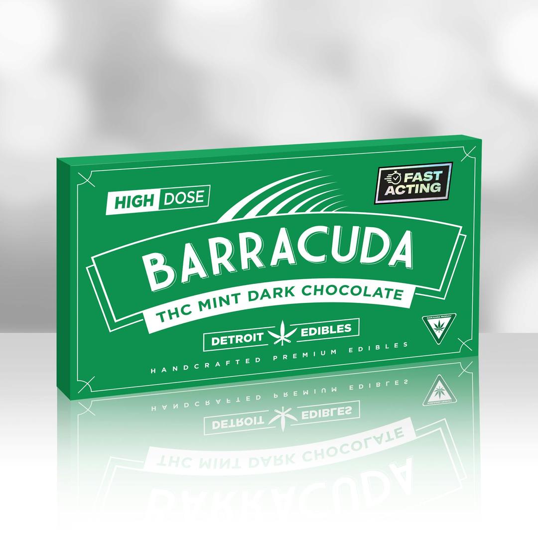 Fast-Acting Barracuda Bar, Dark Mint Chocolate - High Dose
