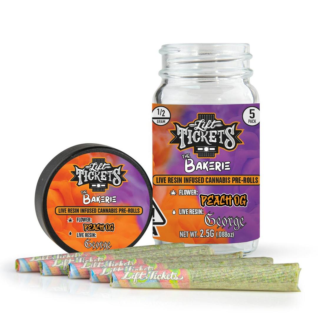 Peach OG x George - Infused Pre-Roll 5-Pack