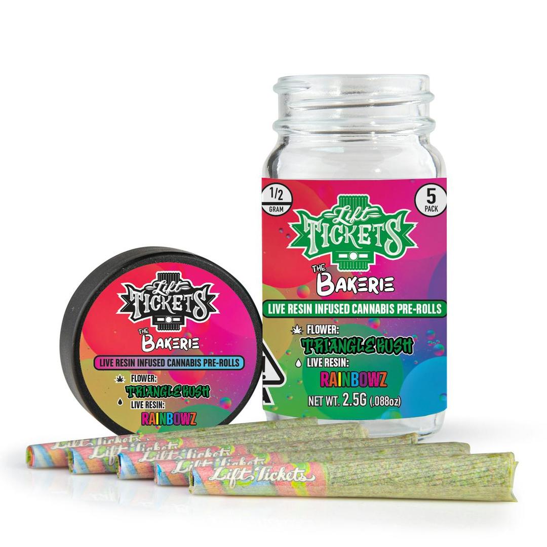 Triangle Kush x Rainbowz - Infused Pre-Roll 5-Pack