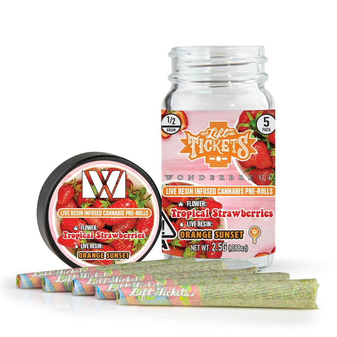Tropical Strawberries x Orange Sunset - Infused Pre-Roll 5-Pack