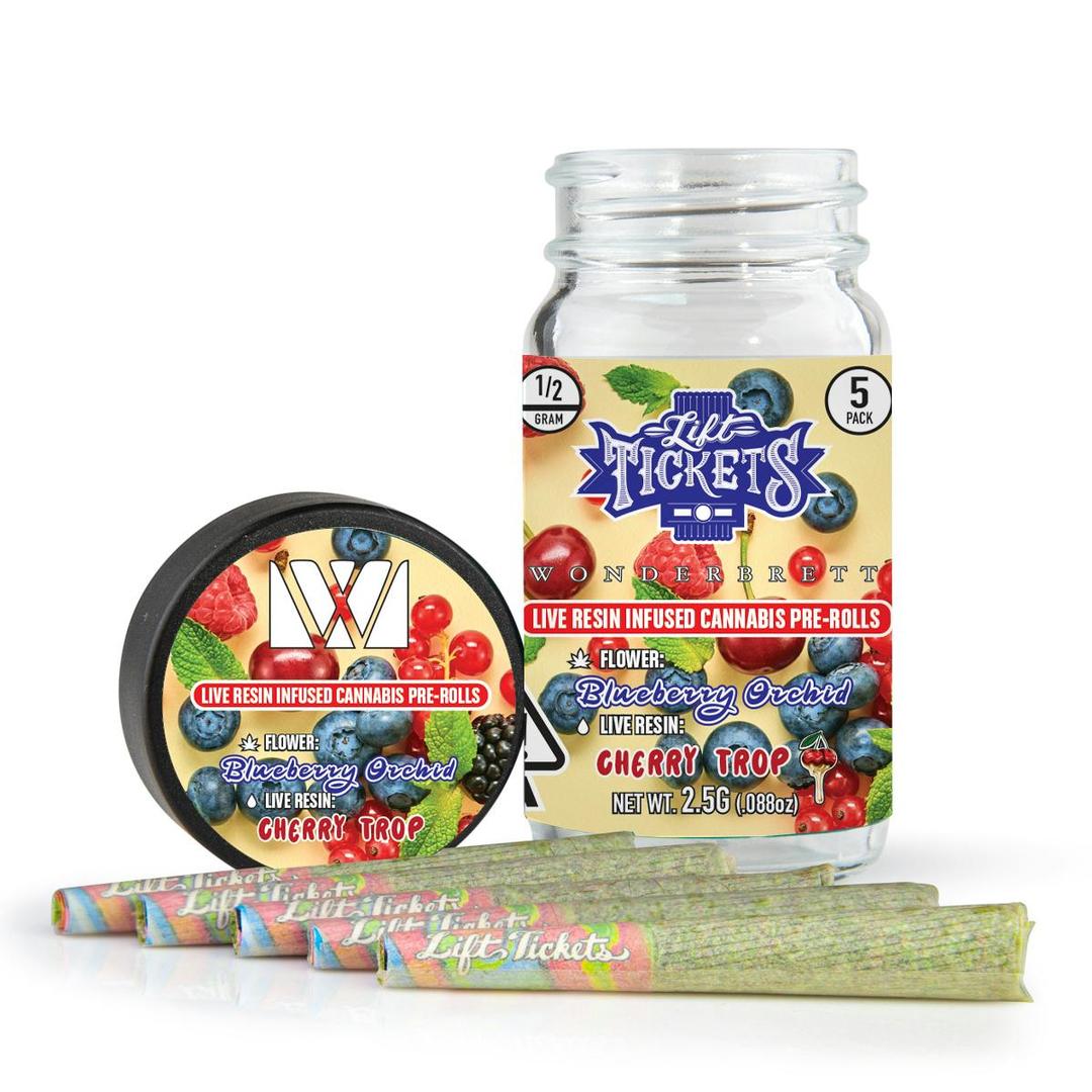 Blueberry Orchid x Cherry Trop - Infused Pre-Roll 5-Pack