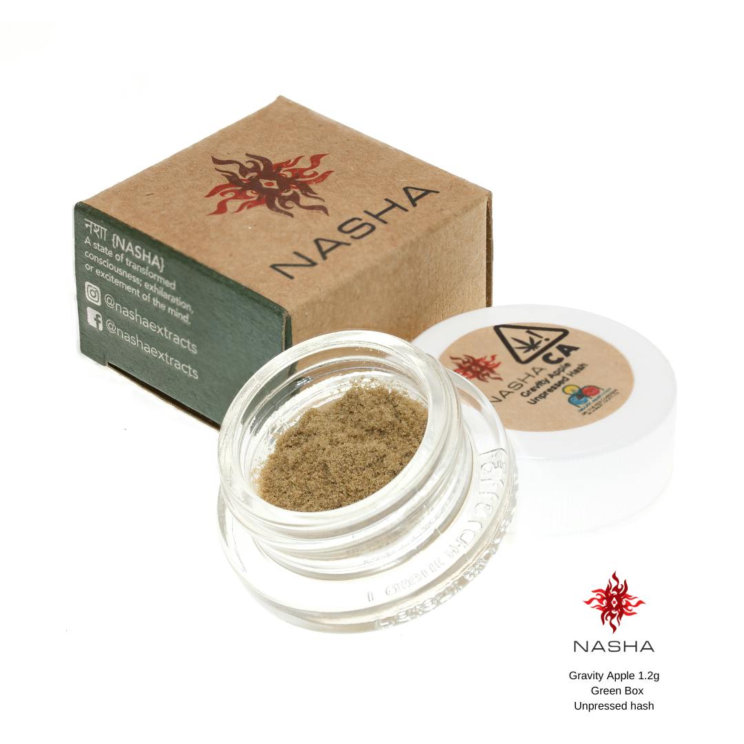 Gravity Apple 1.2g Green Unpressed Hash (Dry-Farmed Organic Medicinals)