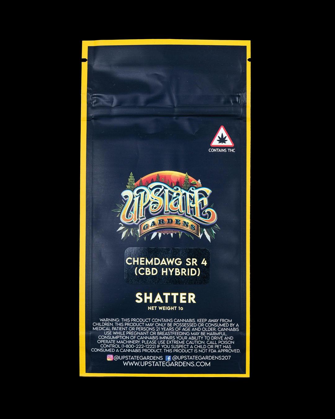 Shatter: 1g - Chemdawg Special Reserve #4 (CBD Hybrid) - CRC