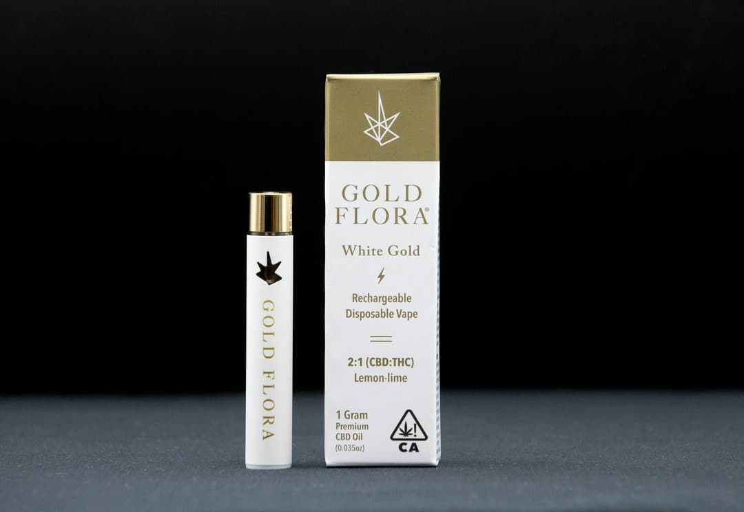 2:1 (CBD:THC) Lemon Lime 1g White Gold Disposable Pen