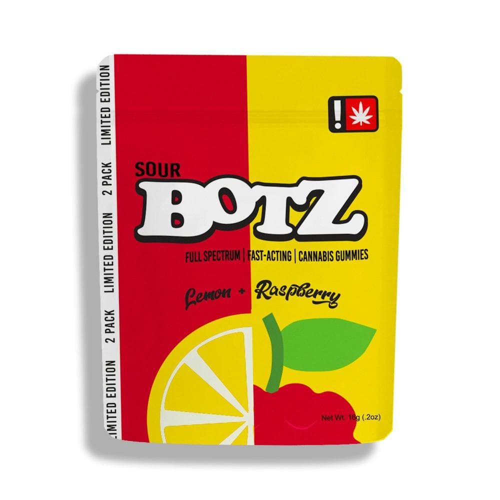 BOTZ 100mg 2 pack Lemon & Raspberry - OR