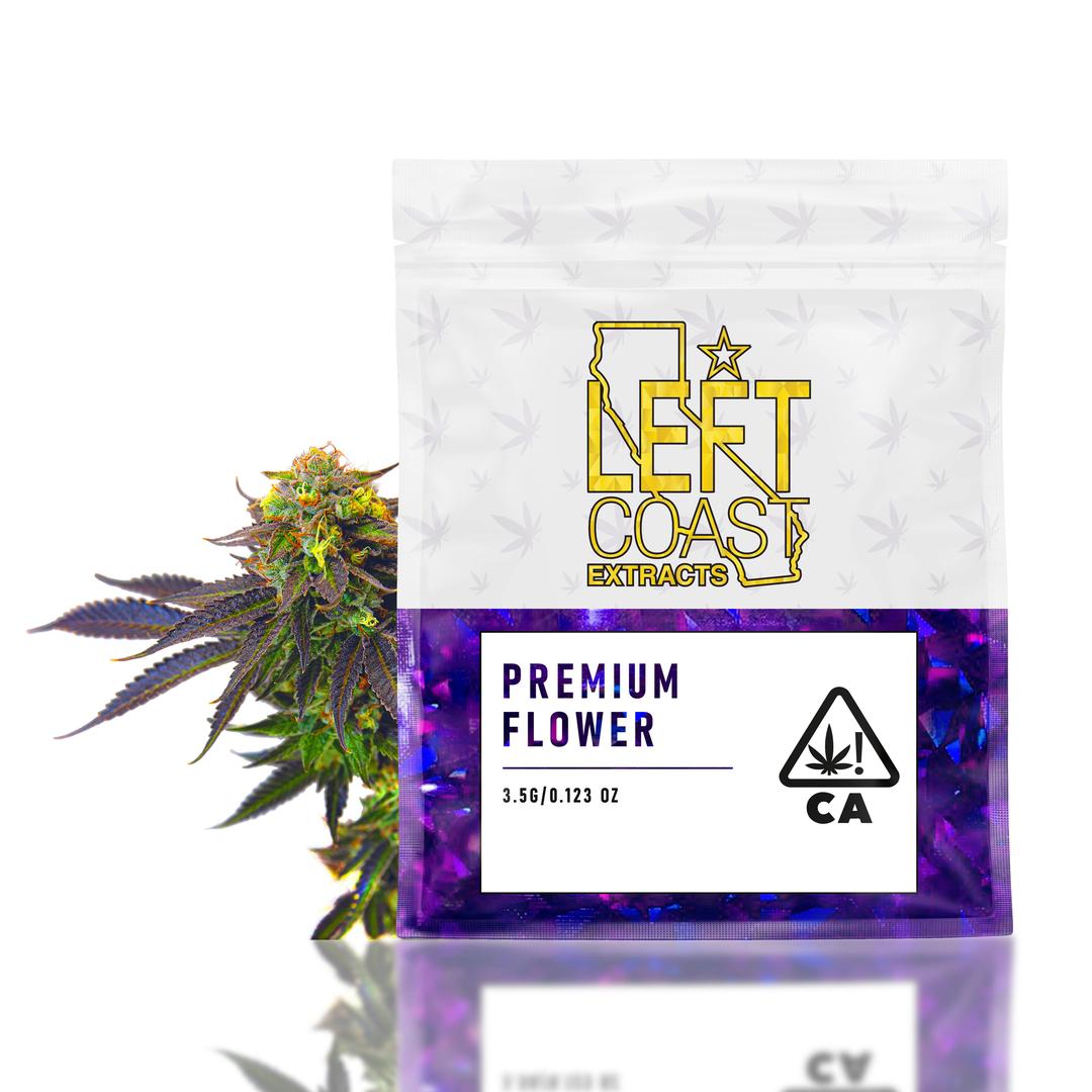 PURPLE OG - 3.5G LEFT COAST FLOWER- INDICA