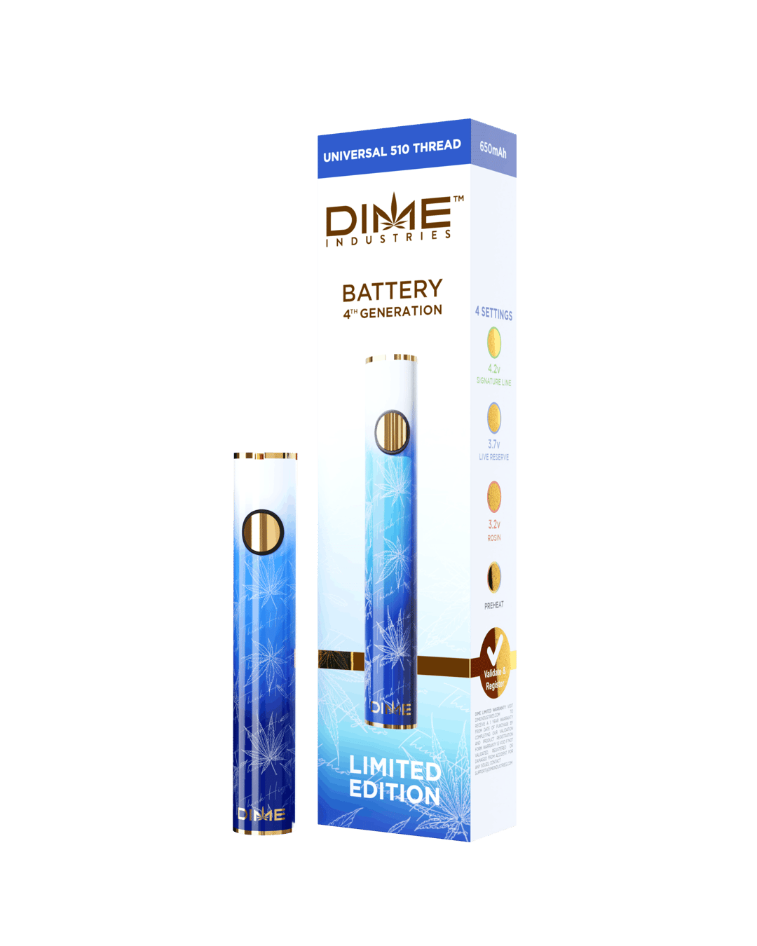 Dime Industries 4th Gen. Battery - Limited Edition Midnight Blue (2022)