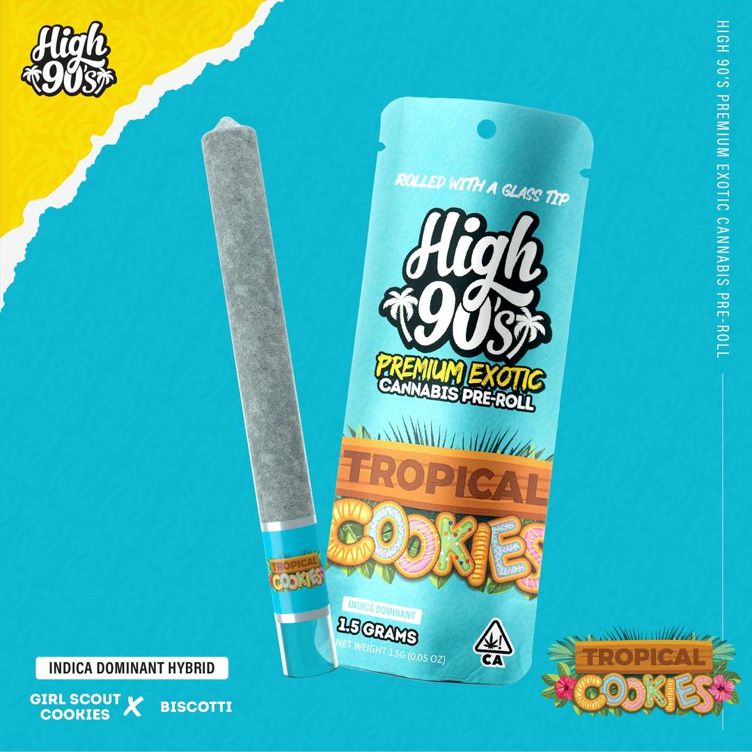 High 90s : Tropical Cookies 1.5g High Roller Pre-Roll