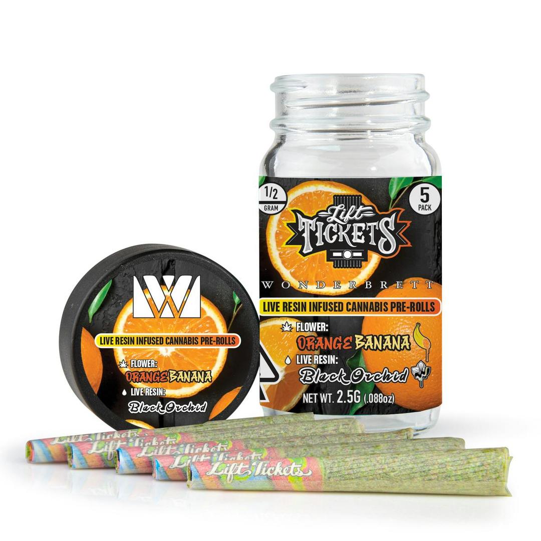 Orange Banana x Black Orchid - Infused Pre-Roll 5-Pack