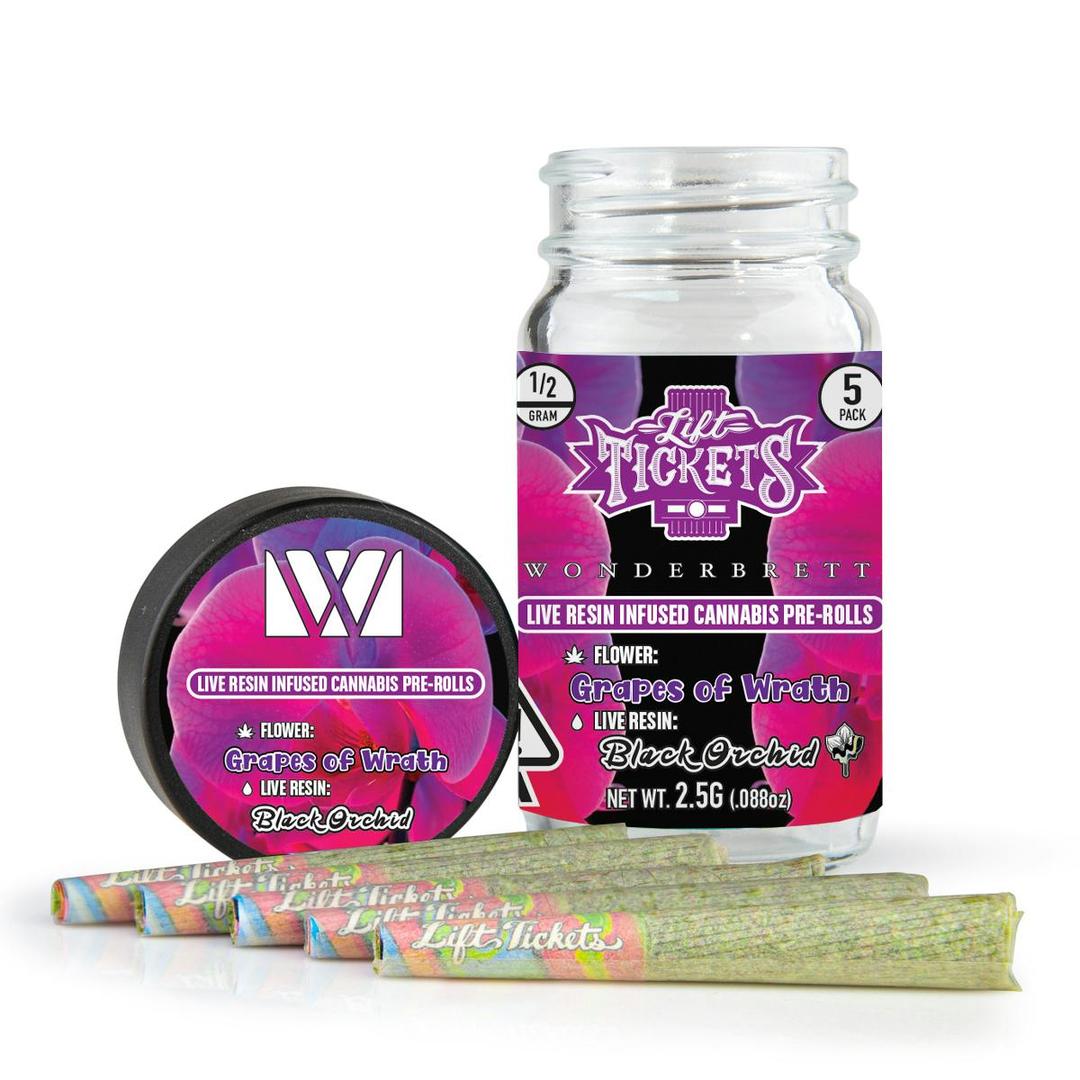 Grapes of Wrath x Black Orchid - Infused Pre-Roll 5-Pack