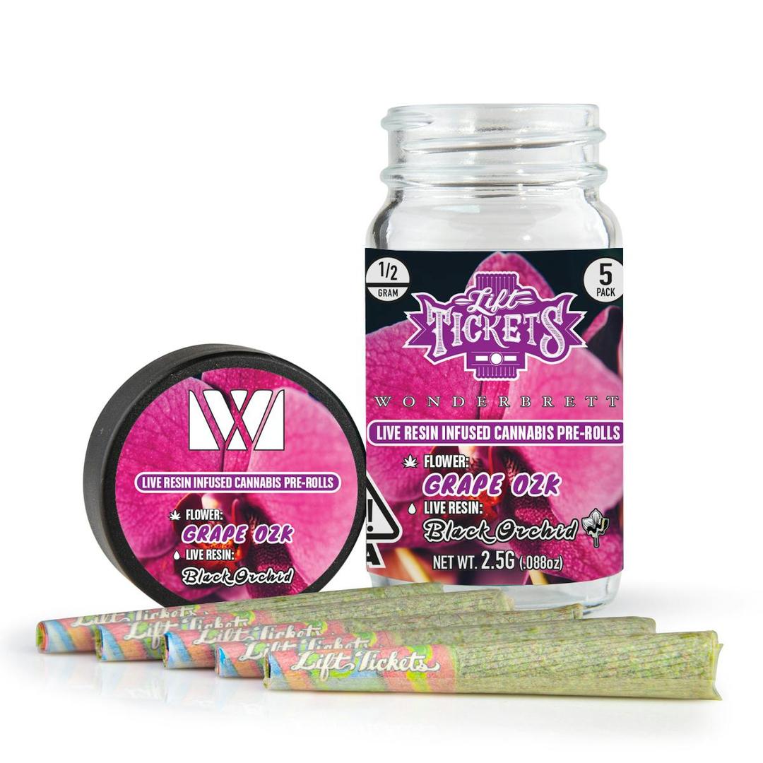 Grape OZK x Black Orchid - Infused Pre-Roll 5-Pack