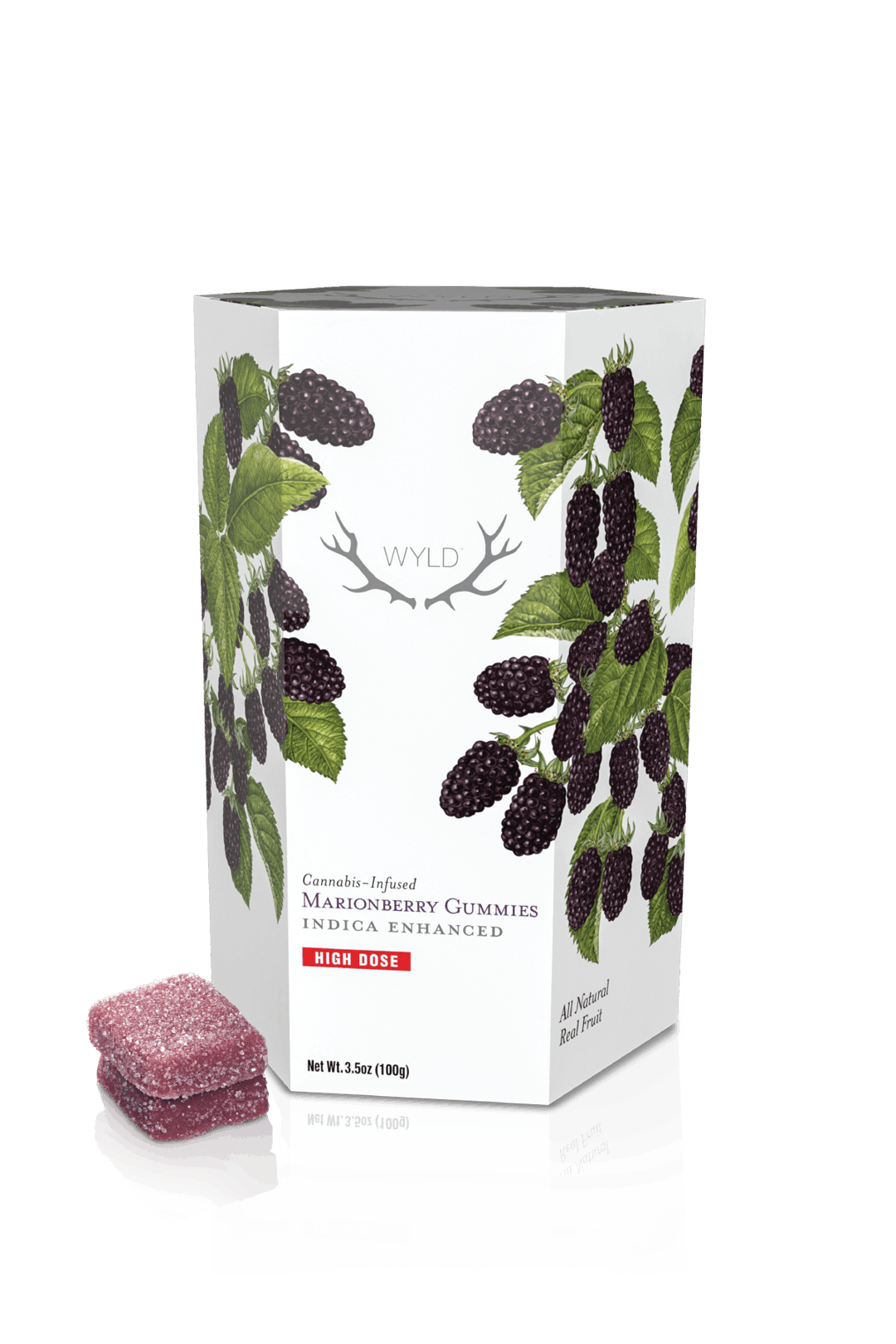 *HIGH DOSE* Marionberry Indica Enhanced Gummies | 1000mg