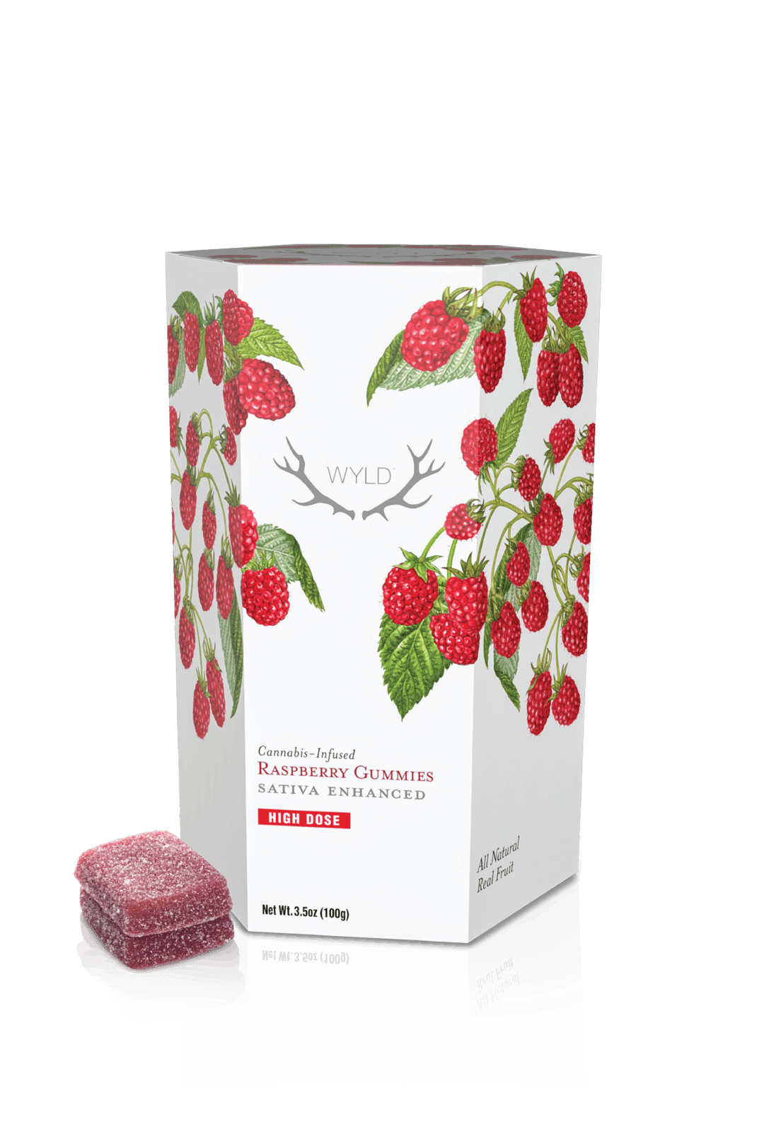*HIGH DOSE* Raspberry Sativa Enhanced Gummies | 1000mg