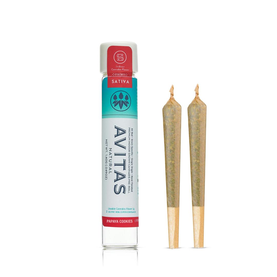 Papaya Cookies 2pk Pre-Roll 1g