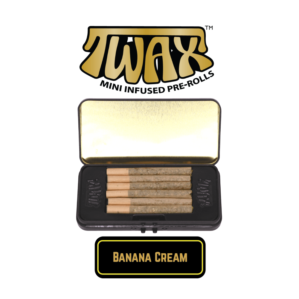 The Clear TWAX Mini Infused Pre-rolls 3g [6 Pack] | Banana Cream 