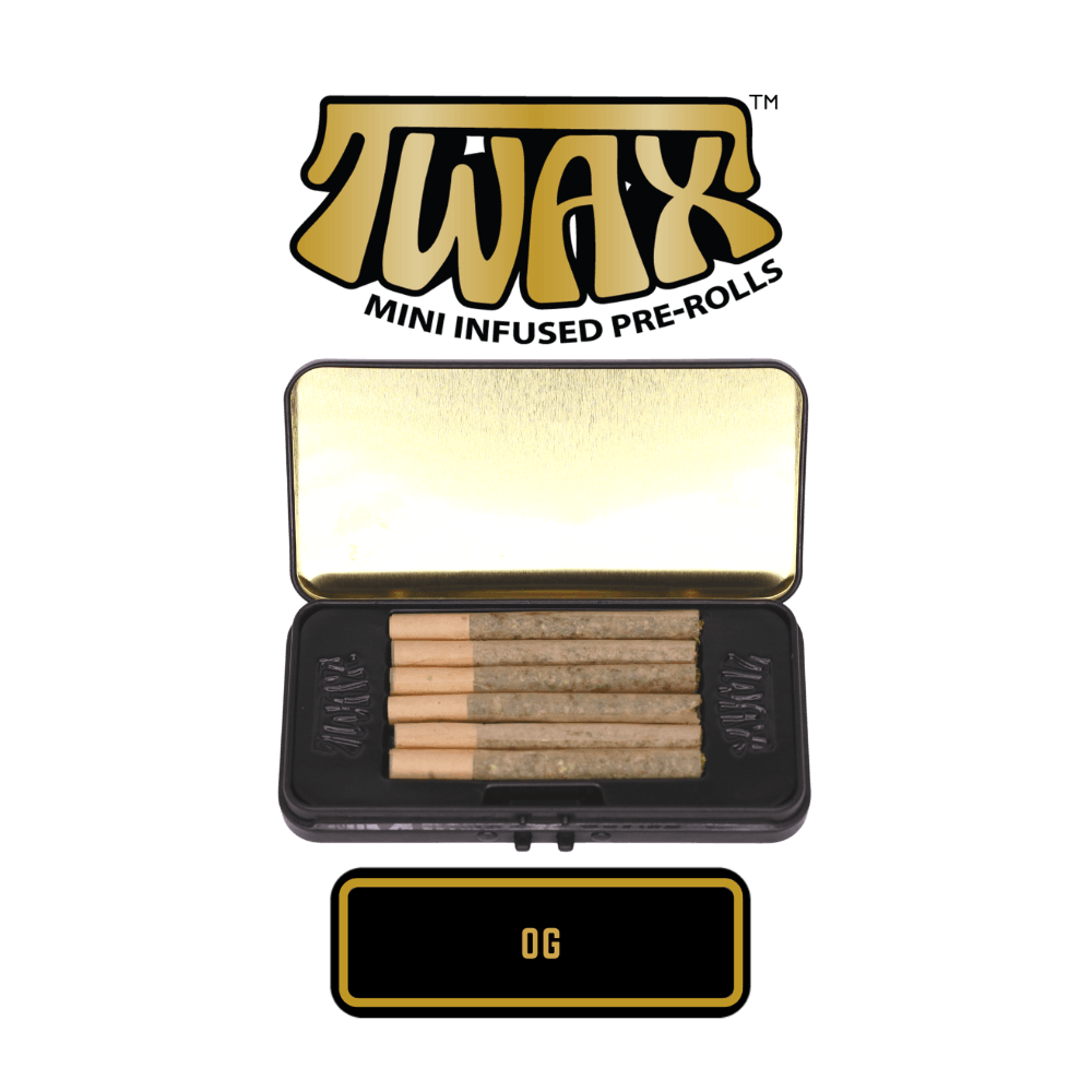 The Clear TWAX Mini Infused Pre-rolls 3g [6 Pack] | OG 