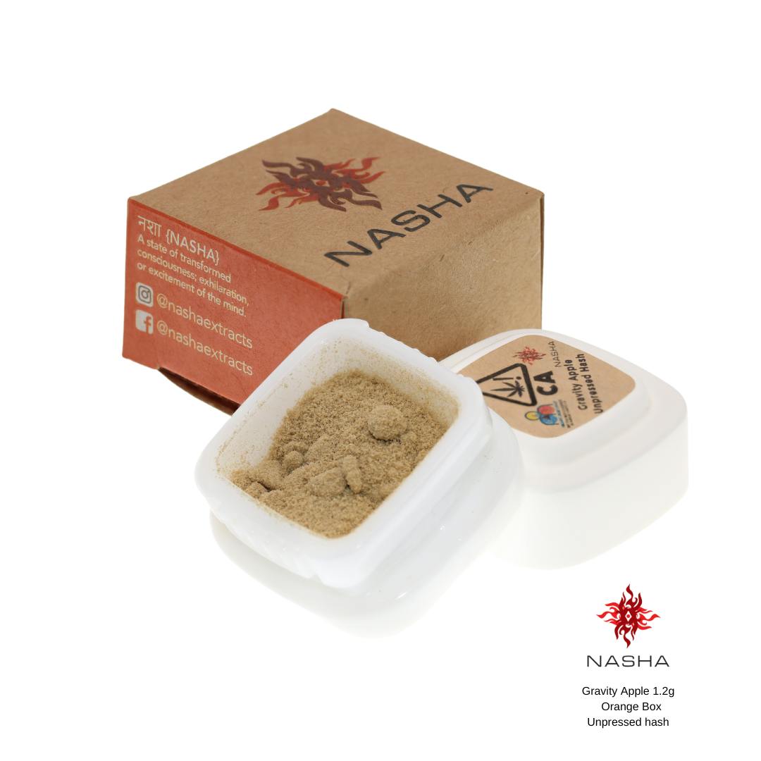 Gravity Apple 1.2g Orange Unpressed Hash (Dry-Farmed Organic Medicinals)