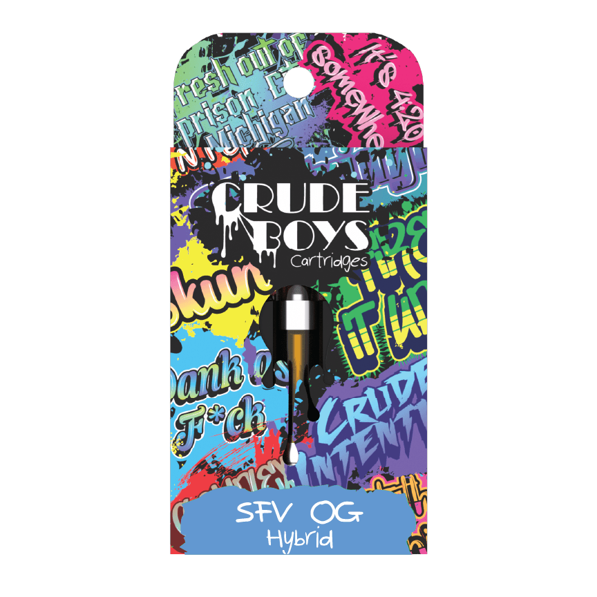 Crude Boys 1g Cartridge - SFV OG (Hybrid)