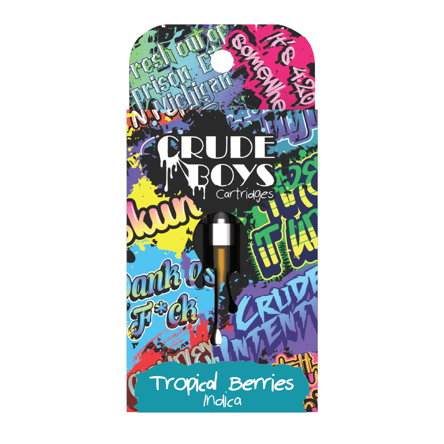 Crude Boys 1g Cartridge - Tropical Berries (Indica)