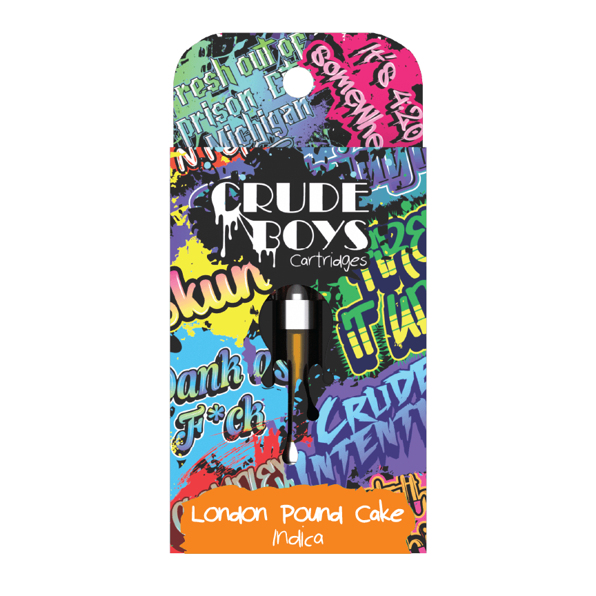 Crude Boys 1g Cartridge - London Pound Cake (Indica)