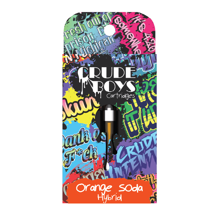Crude Boys 1g Cartridge - Orange Soda (Hybrid)