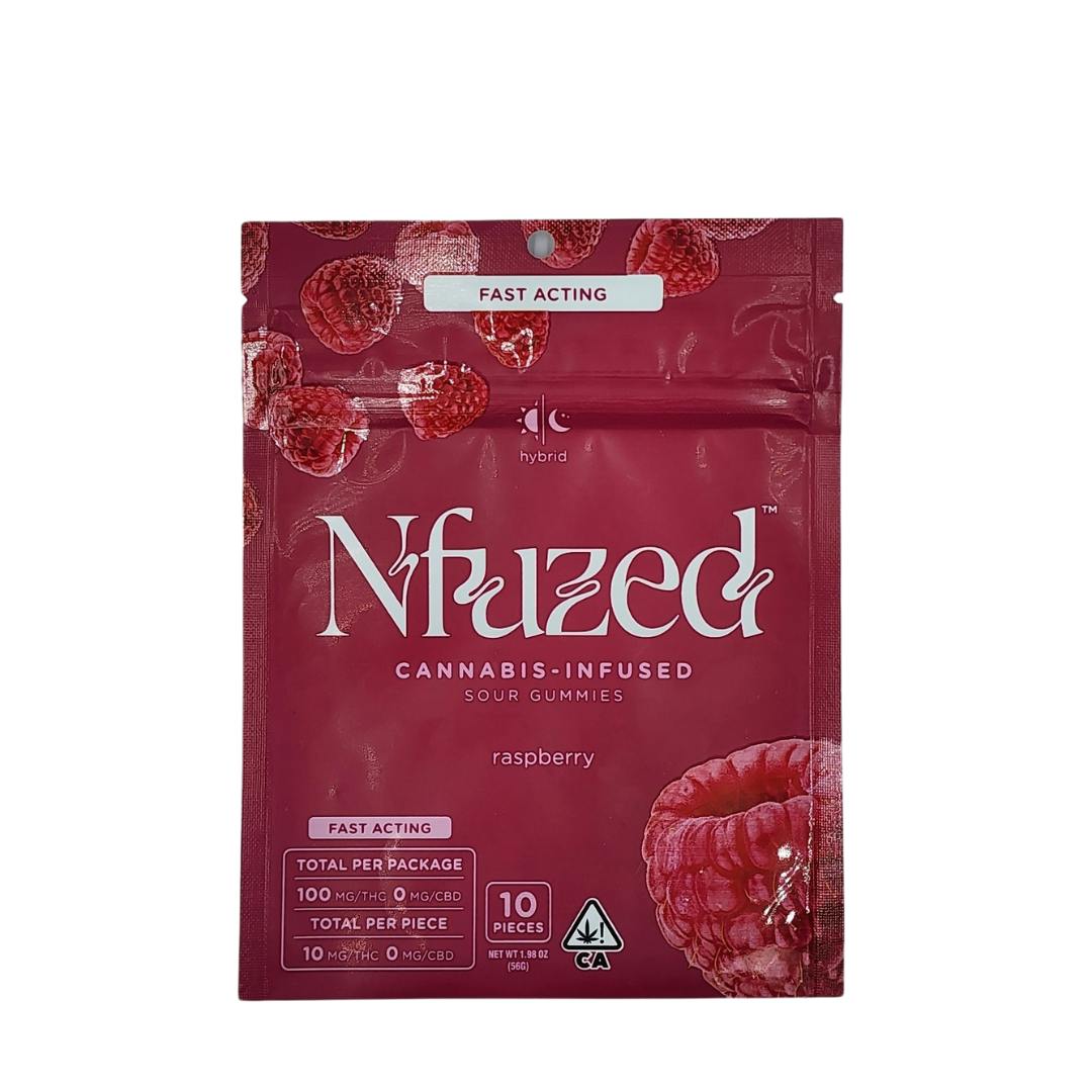 Fast Acting Raspberry Hybrid Sour Gummy 100mg