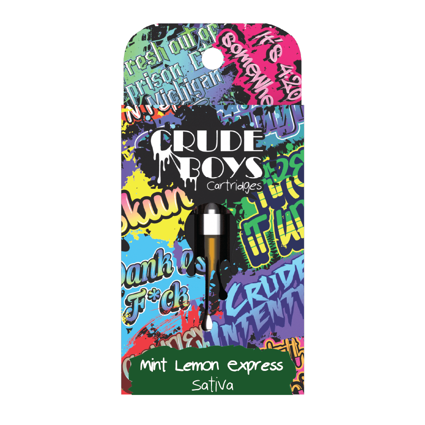 Crude Boys 1g Cartridge - Mint Lemon Express (Sativa)