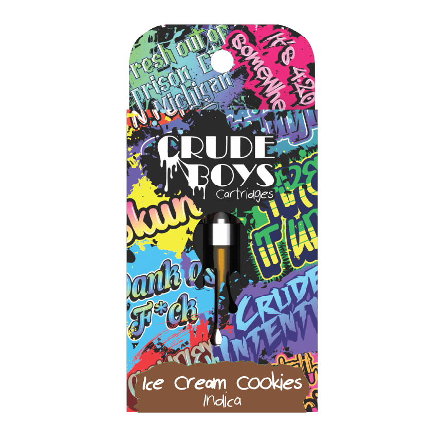 Crude Boys 1g Cartridge - Ice Cream Cookies (Indica)
