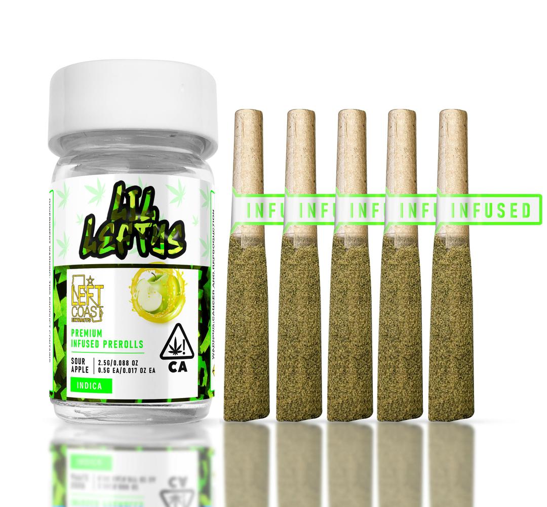 Lil Leftys Infused Prerolls - Sour Apple