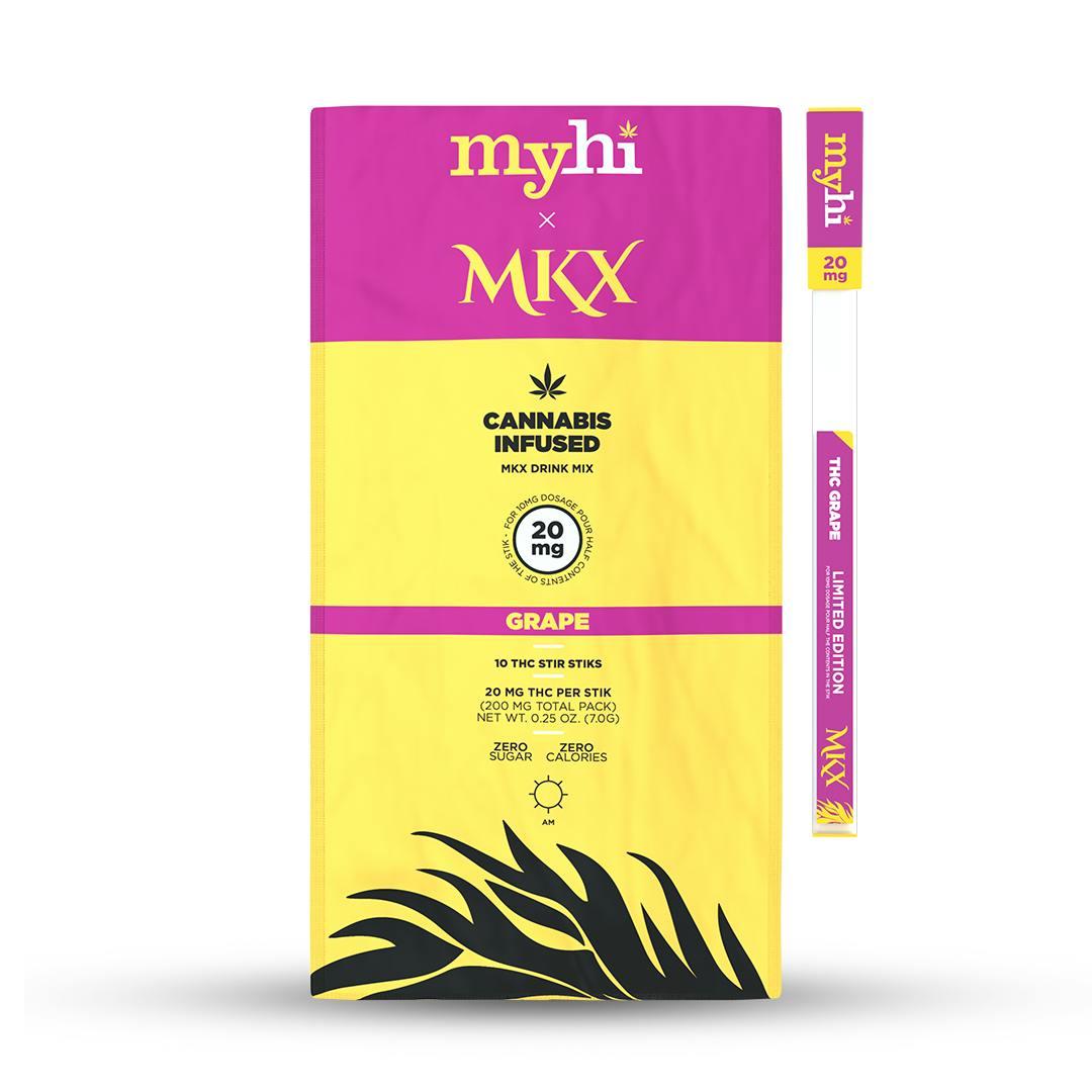 MyHi Infused STIR STIKS "Grape" (10 Pack)