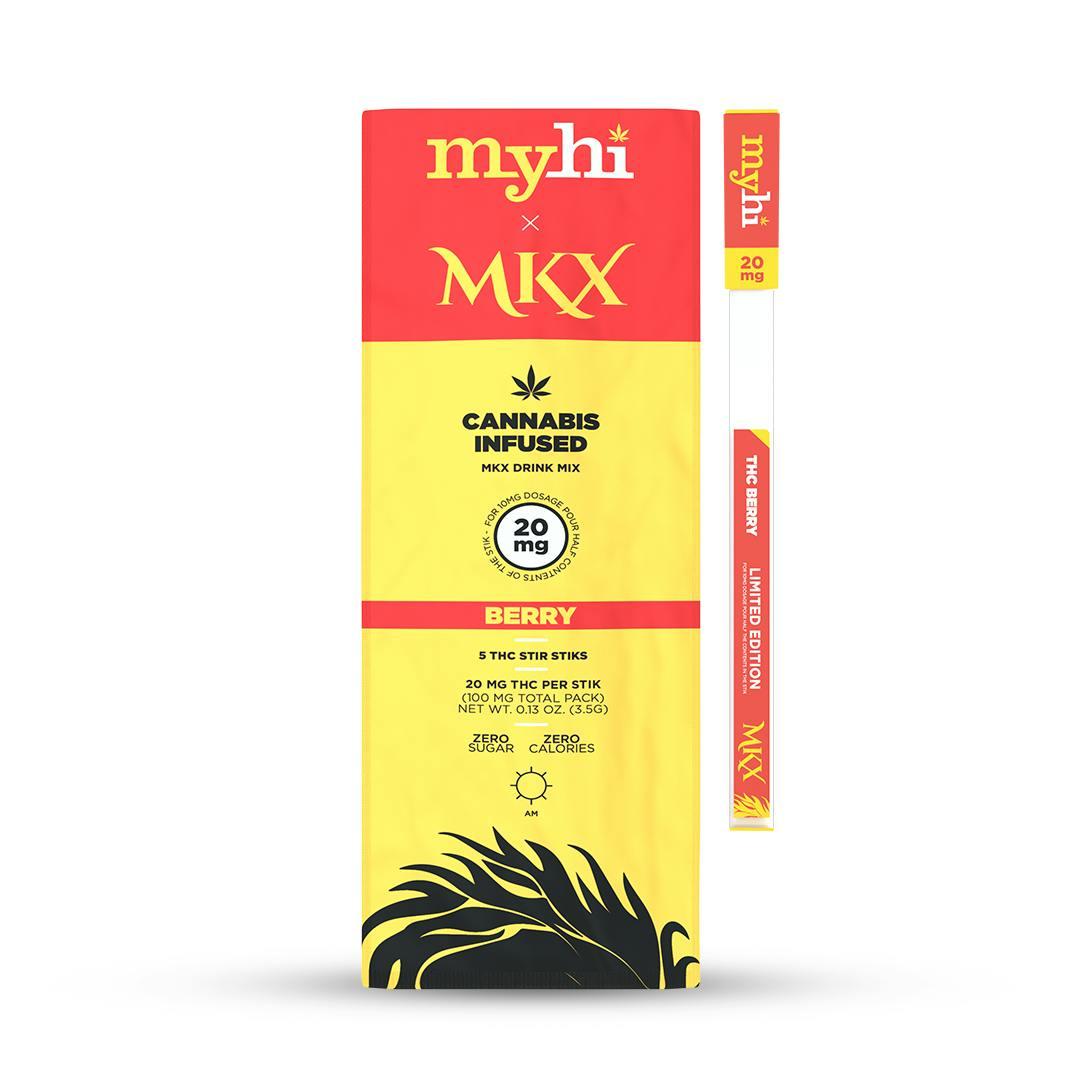 MyHi Infused STIR STIKS "Berry" (5 Pack)