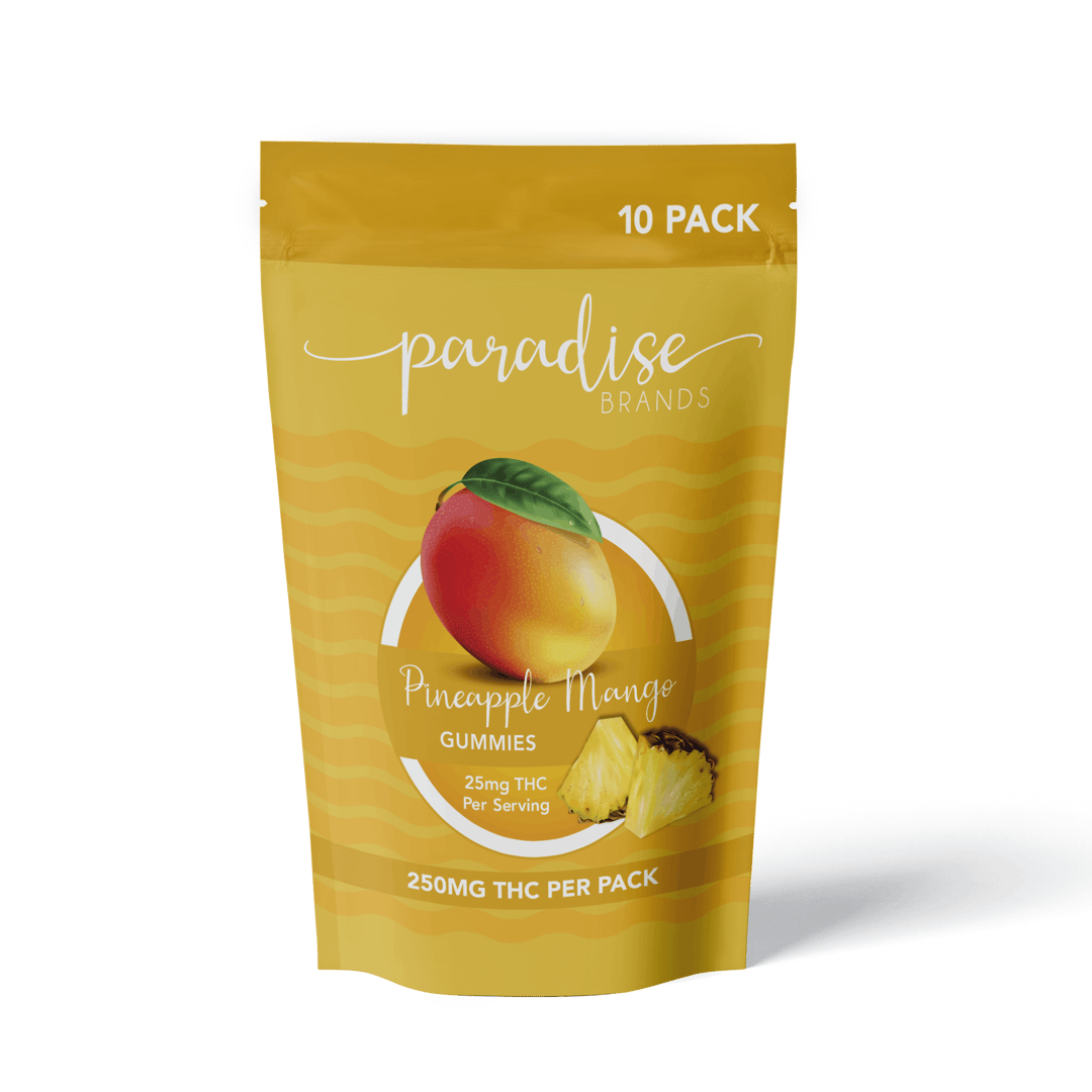 10 Pack Gummies Pineapple Mango 250mg
