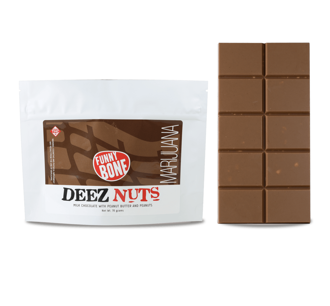 Funny Bone - 500mg - Chocolate Bar - Deez Nuts
