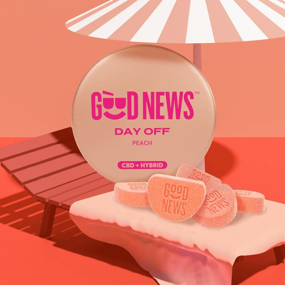 Good News Day Off Peach Gummies