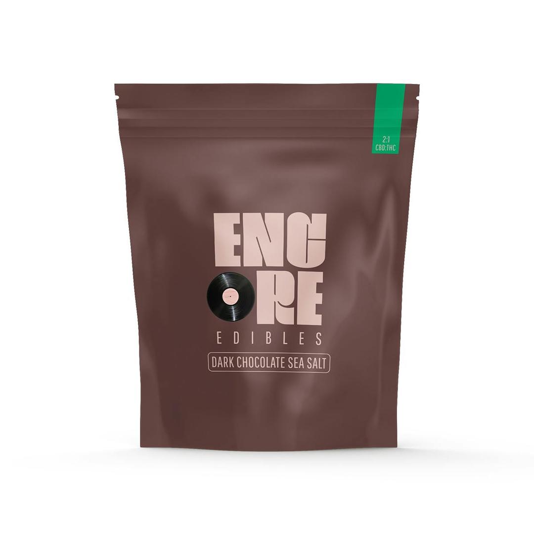 2:1 Dark Chocolate Sea Salt CBD:THC [20pk] (200mg CBD/100mg THC)