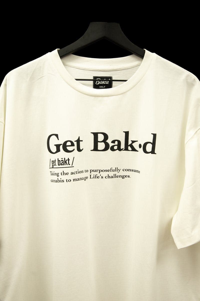 Get Bak'd Definition & Meaning T-Shirt -White