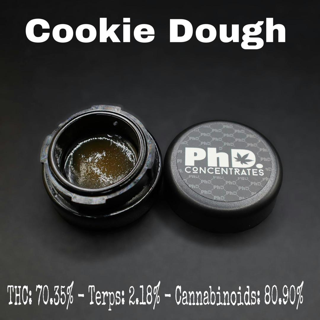 PhD Concentrate 1 gram - Cookie Dough Badder - 70.35% THC