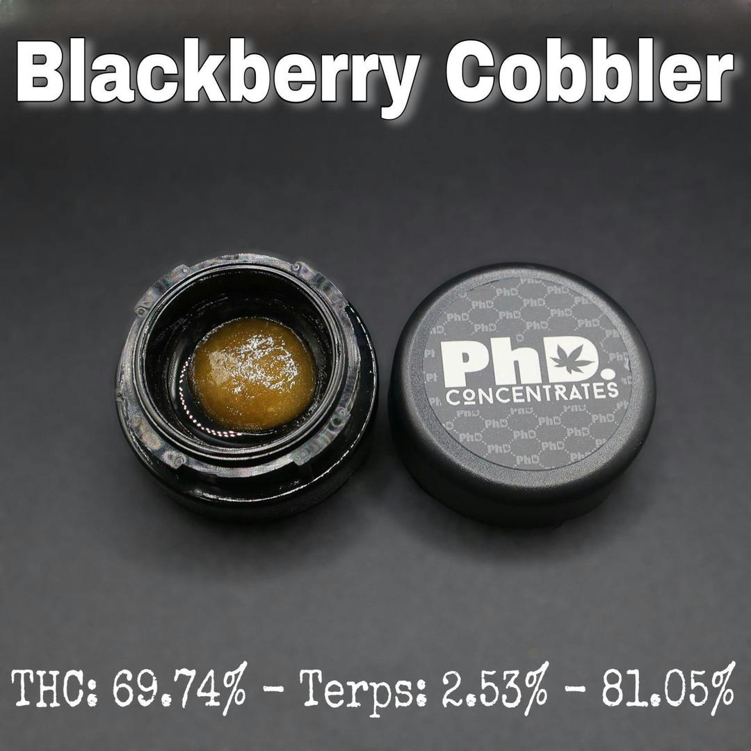PhD Concentrate 1 gram - Blackberry Cobbler Badder - 69.74% THC