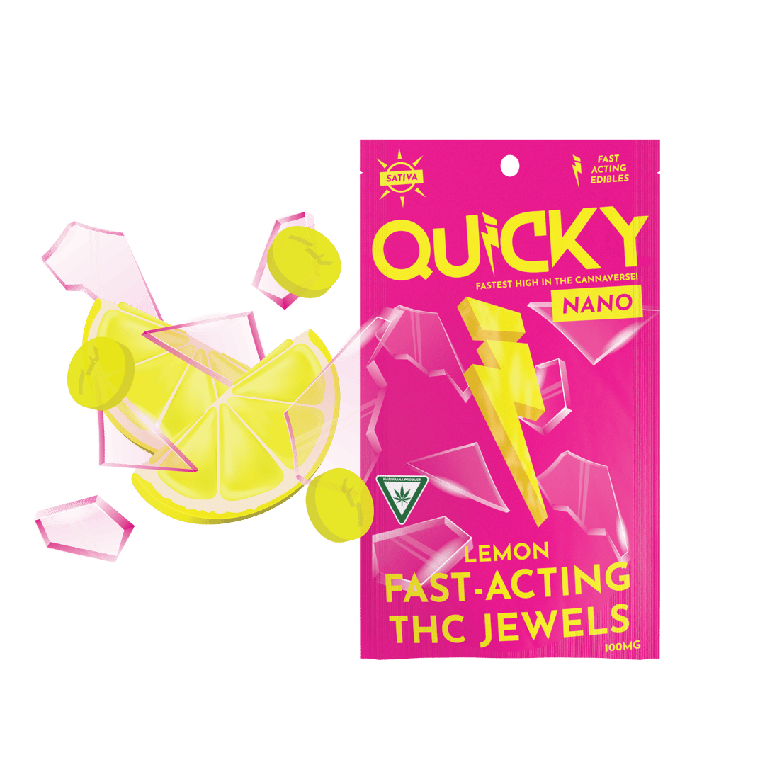 Quicky Hard Candy - Lemon (Sativa) - 100mg